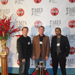 From left to right: Actor - Tomas Settle, Director - Dan Chinander, Director - Mitesh Kumar Patel
