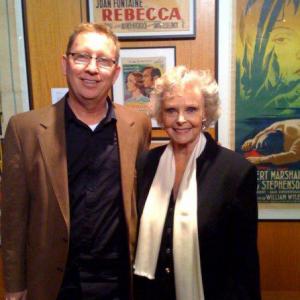 Dan with June Lockhart at the Academy headquarters in Los Angeles.