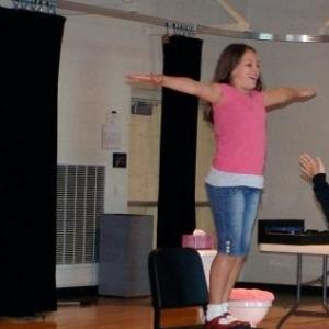 Kamilah Lay  title character in JUNIE B JONES AND A LITTLE MONKEY BUSINESS rehearsal performance