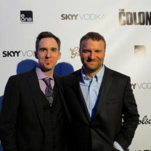 with Patrick Tarr at premiere of The Colony