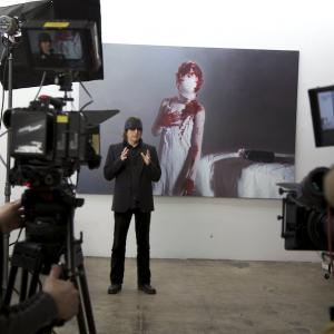FILMING FOR NEW DOC FILM GOTTFRIED HELNWEIN AND THE DREAMING CHILD in LOS ANGELES CA 2011