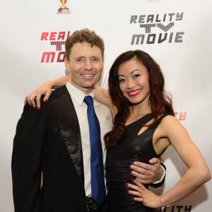 Tytus Bergstrom and Li Wen Ang at the Reality TV Movie premiere