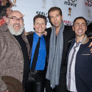 Daniel Will-Harris, Tytus Bergstrom, David Weise, and Morris Mizrahi at the Reality TV Movie San Francisco premiere, Nov 20, 2014.