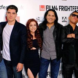 Wind Walkers World Premiere at FrightfFest with Russell Friedenberg, Zane Holtz, Castille Landon, J. LaRose, Rudy Youngblood and Tsulan Cooper in London, United Kingdom.