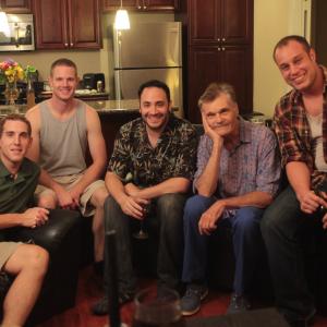 Youll Be Fine episode 7 The The Matthews From left Ben Solenberger Jaymes Camery Marc LessmanFred Willard and Brandon Morales
