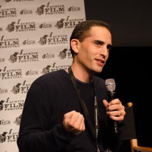 Daniel Poliner during the QA for the premiere of Jack Jules Esther  Me at the 2013 Austin Film Festival