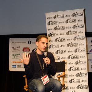 Daniel Poliner at Austin Film Festival Q&A for Jack, Jules, Esther & Me (2013)