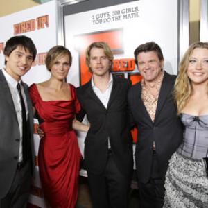 Nicholas D'Agosto, John Michael Higgins, Eric Christian Olsen, Molly Sims and Sarah Roemer at event of Fired Up! (2009)