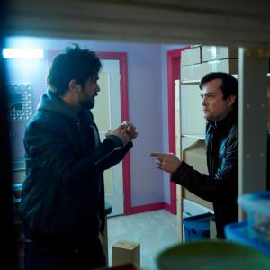 Still of Justin Chatwin and Kristian Bruun in Orphan Black 2013