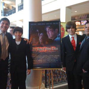 Manuel Garcia Cambell Westmoreland Zach Thatcher and Coronado Martinez Jr from The Boys of Ghost Town Premiere