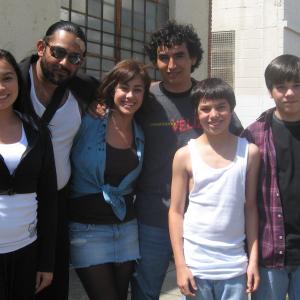 Zach with Director Pablo Veliz and the Cast of The Boys of Ghost Town