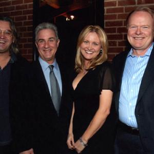 Director Paul Greengrass Ben Sliney Trish Gates  Christian Clemenson celebrating The New York Film Critics Circles Best Picture of the Year  UNITED 93 at Lucques 13 Jan 2007