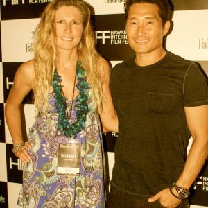 Actors Faith Fay and Daniel Dae Kim attending the screening of Beyond Sight at HIFF