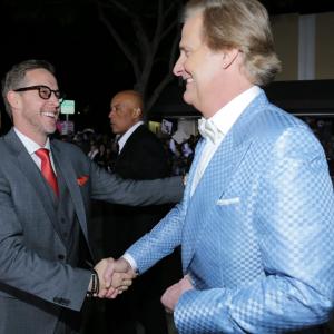 Joey McFarland with Jeff Daniels at the Dumb and Dumber To Premiere in Los Angeles