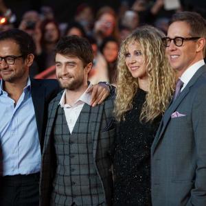 Riza Aziz, Daniel Radcliffe, Juno Temple and Joey McFarland at the French premiere for Horns.