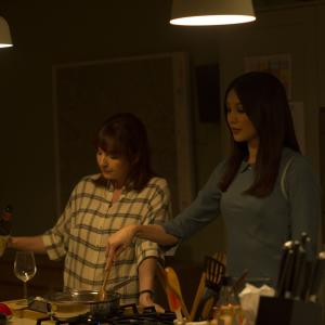 Still of Katherine Parkinson and Gemma Chan in Humans 2015