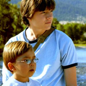 A Plumm Summer  Owen Pearce and Chris J Kelly on the set in Montana