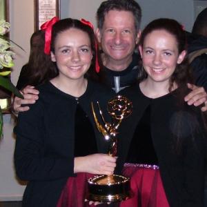 Dana, David S. Zimmerman and Brooke with Corey Allen's Emmy. Dana, Brooke and Erin appeared in Santa Monica Edgemar Theater's 