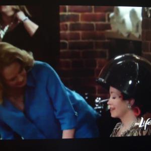 From The Client List May 20 2012 Erin Pickett at right laughing with Cybill Shepherd