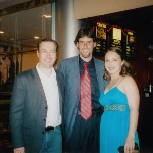 David with Nick Sowell and his wife Jill Box at the premiere for The Devil Wears Spurs