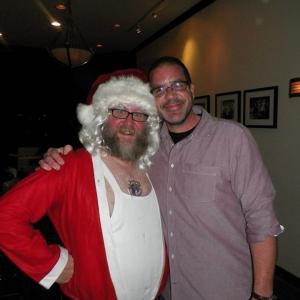 Jonathan with Santa at the Second City Hollywood