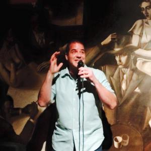 Jonathan Browning doing stand up at the Formosa in West Hollywood