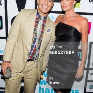 Sonja Morgan with Andy Cohen