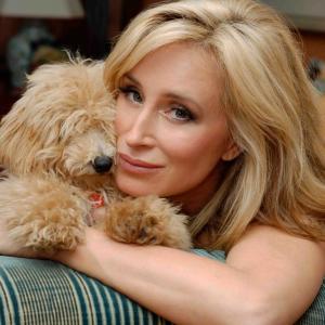 Sonja Morgan with her dog.