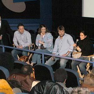 Scott Prestin 2nd from right speaking on the Producers Panel at The Midwest Independent Film Festival