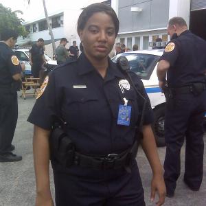 Nicole played a police woman on tv show Burn Notice.