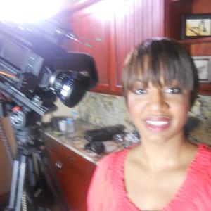 Nicole on set filming soeaking role in a PSA for HIV Awareness. The is currently airing on CBS-MY33 in Florida.