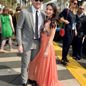 Olivia Munn and Aaron Rodgers at event of 30th Annual Film Independent Spirit Awards 2015