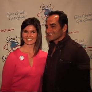 wwwGreatGiftCirclecom Launch Party Pictured Brittani Ebert and Navid Negahban