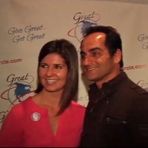 wwwGreatGiftCirclecom Launch Party Pictured Brittani Ebert and Navid Negahban