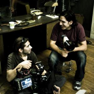 Juan  La Borrega shooting Felipe PrezBurchard and J Xavier Velasco