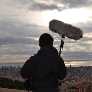 Barcelona skyline ambience recording