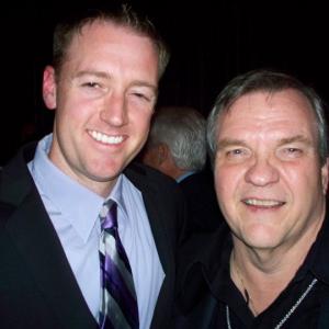 Joshua Denhardt and Meat Loaf at post Oscar party