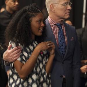 Still of Tim Gunn and Dom Streater in Project Runway 2004