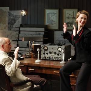 Still of Ralph Brown and Bridget Regan in Agent Carter and Valediction