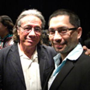 With Edward James Olmos inaugural event of GATE Hispana Global Alliance for Transformational Entertainment held at the Creative Artists Agency CAA