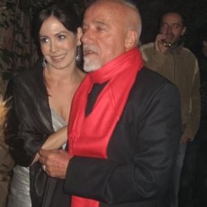 Paulo Coelho and Adriana Garza at The Experimental Witch world premire, Rome Film Festival October 2009.