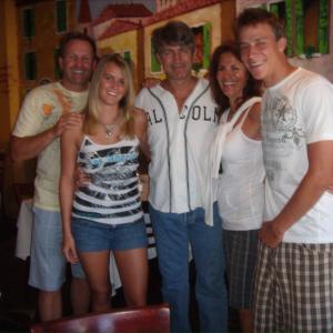 Ted his son Teddy daughter Samantha and their mother Angela with Eric Roberts