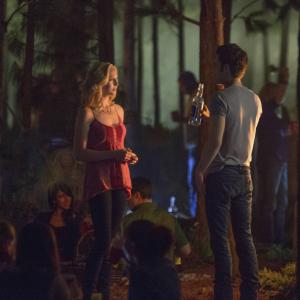 Still of Paul Wesley and Candice Accola in Vampyro dienorasciai 2009