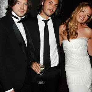 New Yorkers For Children event. From left: Victor Kubicek, Jack Huston and Cat Deeley