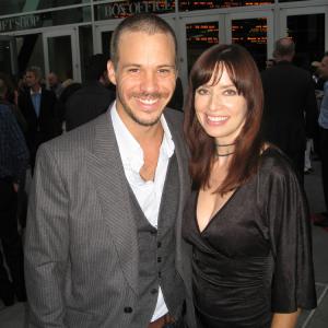 Michael RaymondJames and Caitlyn Tyler Cole at Premiers of Terriers