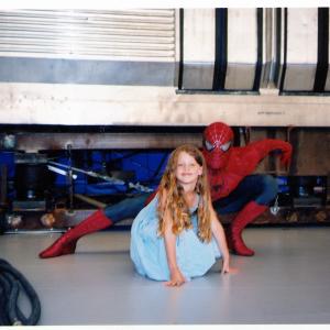 working on Spiderman 2 Los Angeles CA 5 yrs old 2002