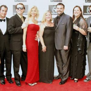 From left: Terissa Kelton, Mike Donis, Gary C. Warren, Sharon Wright, Shelly Deaver Bybee, Nathan Bybee, Jessica Bybee-Dziedzic, James Christopher. At the AOF Fest 2011.