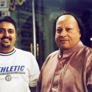 Rajeev Khandelwal with Nusrat Fateh Ali Khan
