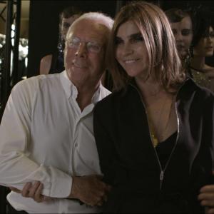 Still of Giorgio Armani and Carine Roitfeld in Mademoiselle C 2013