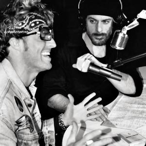 Matt Mann as Kent and Christian Levatino as Barry Champlain in the Gangbusters Theatre Company Production of Eric Bogosian's Talk Radio